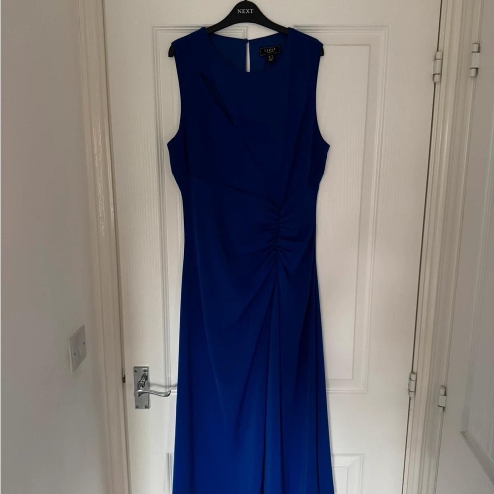 Lipsy Blue Sleeveless Maxi Dress for Weddings